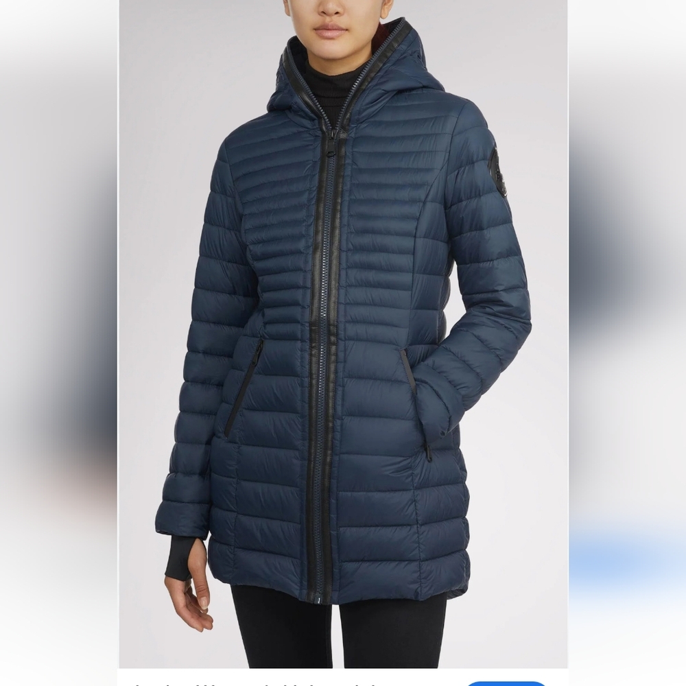 This Pajar  jacket fox fur accent dack dawn size Xl.Nevy blue 💙. Like new - Picture 2 of 10